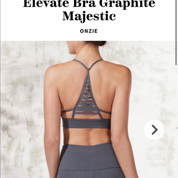 Onzie Graphite bra - S/M - Picture 2 of 5
